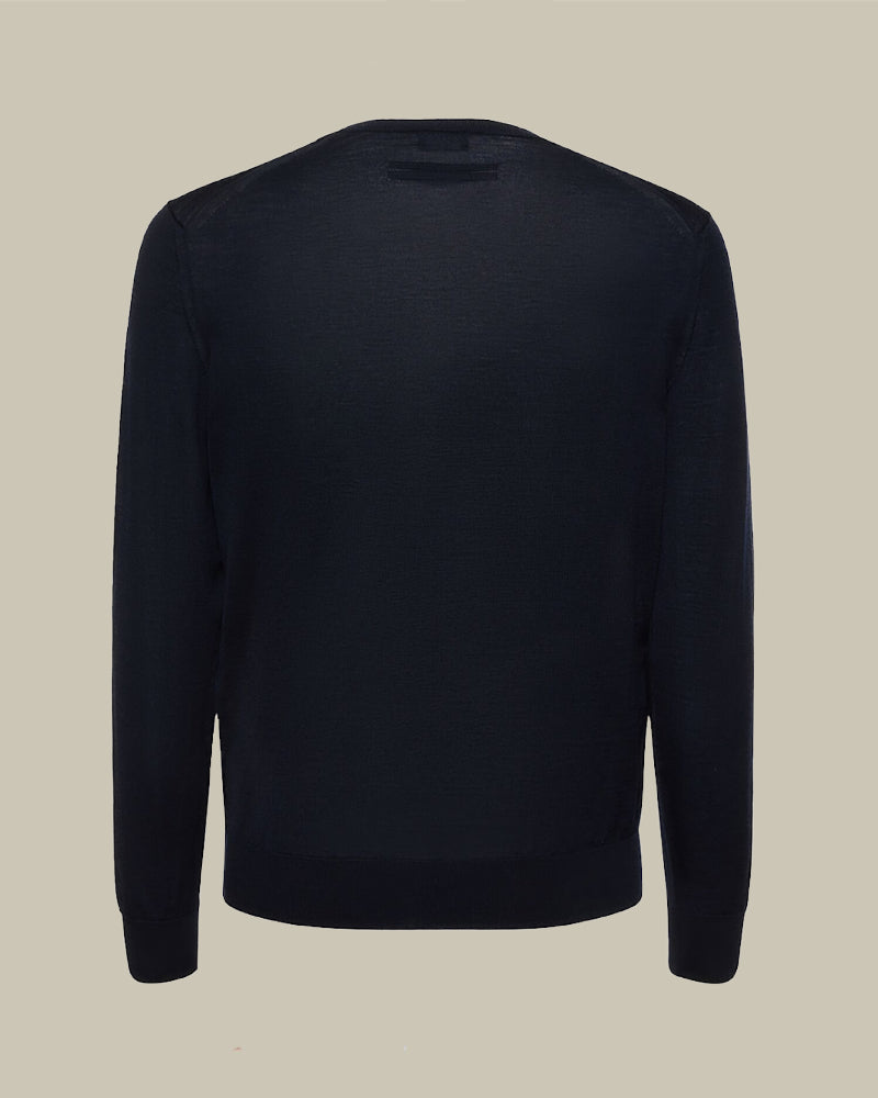 Navy High Performance Merino Crew Neck