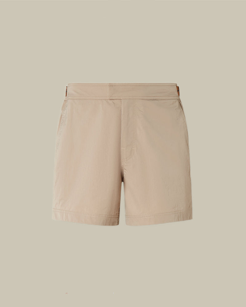 232 Road Brand Mark Rio Swim Trunks Beige