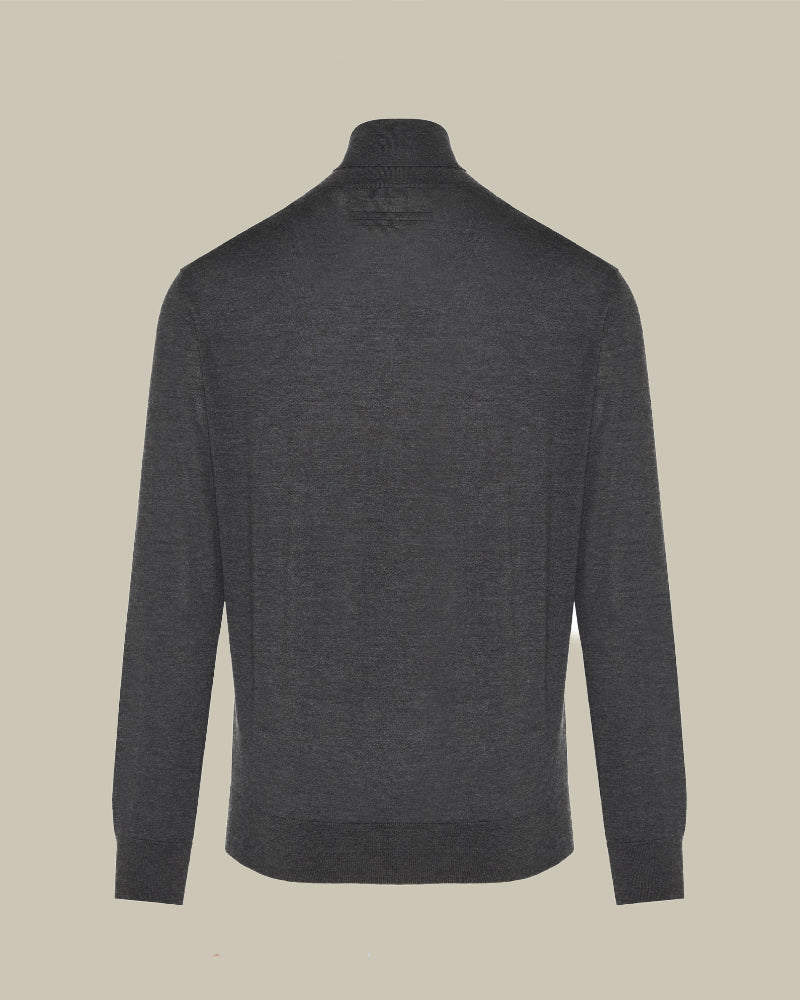Cashseta Charcoal Turtleneck