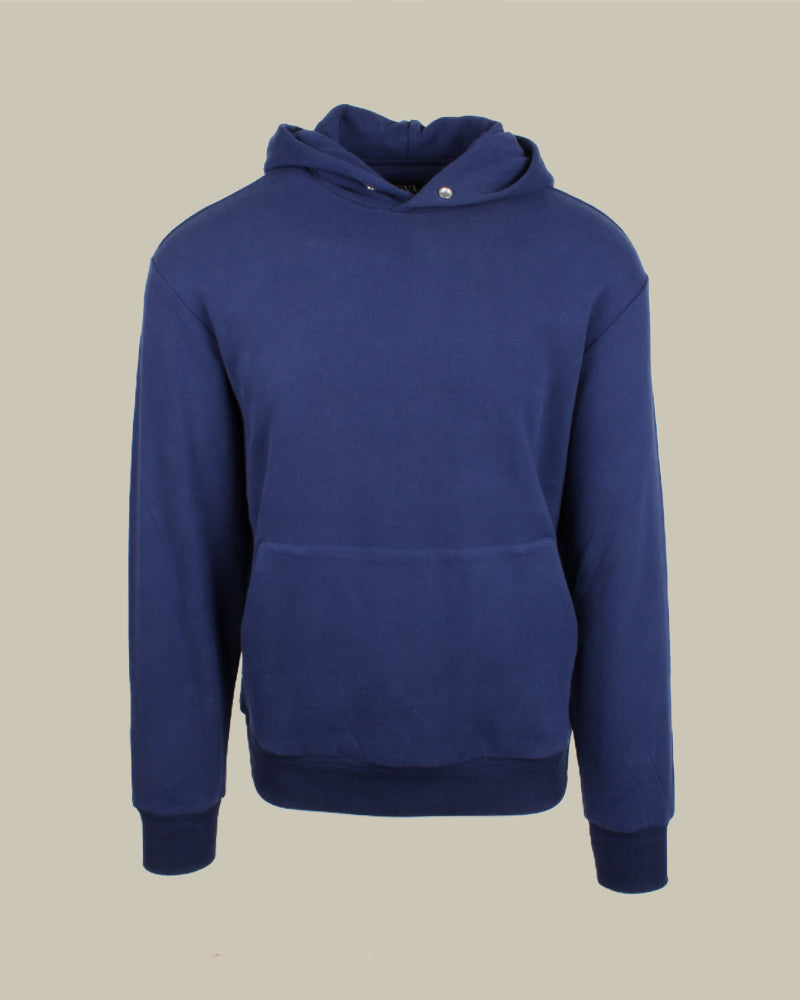 Blue Cotton Cashmere Hoodie