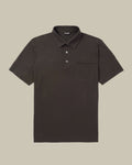 Brown Pure Cotton Pique Polo Shirt