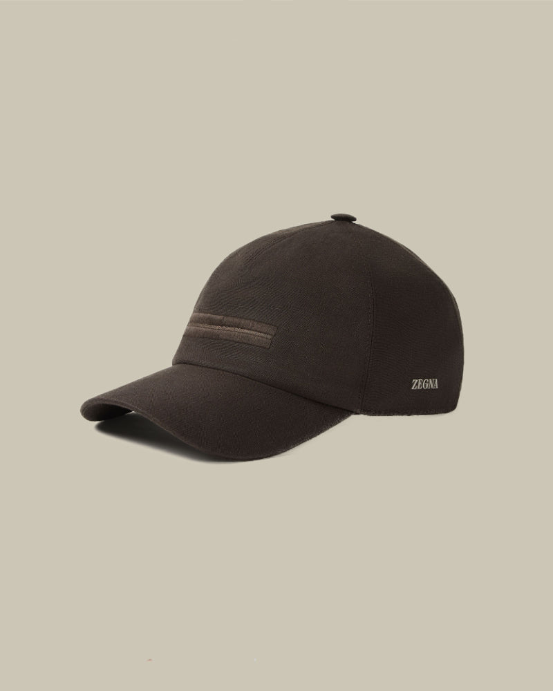 Brown Oasi Lino Cap