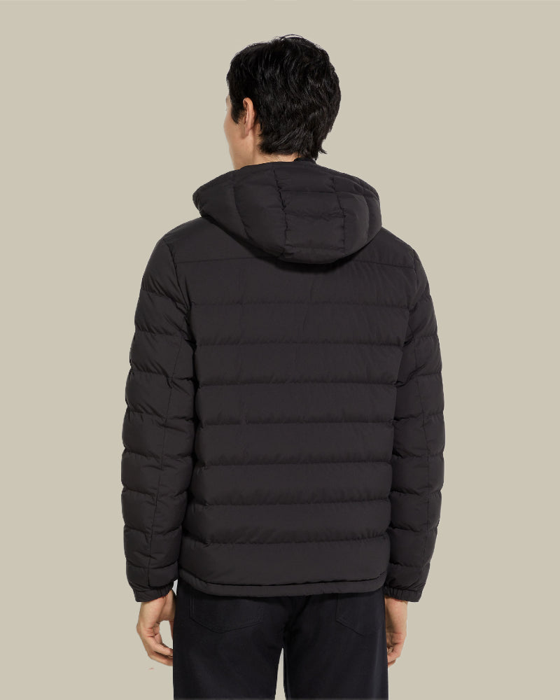Black Microfiber Twill Blouson