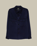 Ink Blue Oasi Cashmere Overshirt