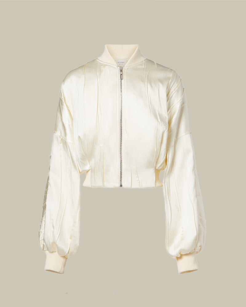 Zorro Cropped Bomber Jacket